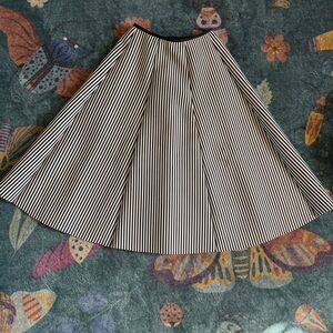 Retro striped circle skirt